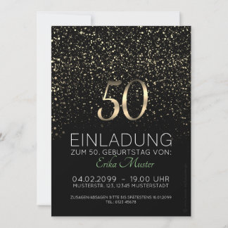 Custom 50th Birthday Invitations