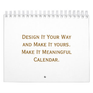Custom 5.5" L x 7" W Sakura Deco Calendar