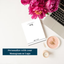 Custom 5.5x6 Notepad, Personalised Notes Desktop