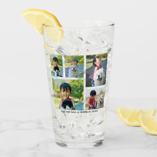 Custom 5 Photo Keepsake Collage Glass