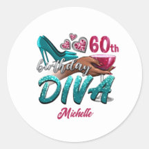 Custom 60th Birthday African American Black Diva  