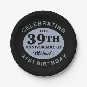 Custom 60th Birthday Humour Paper Plate