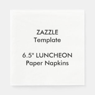 Custom 6.5" LUNCHEON Disposable Paper Napkins