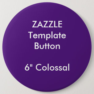 Custom 6" Colossal Round Button Pin Blank Template