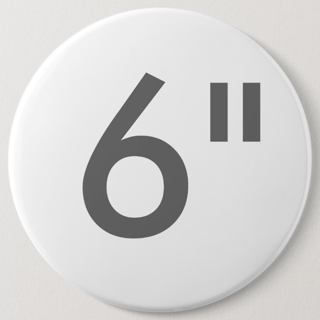 Custom 6" Inch Colossal Round Badge Blank Template (Front)