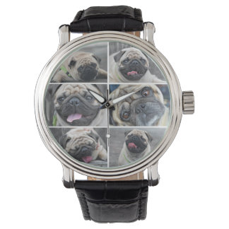Custom 6 photos collage dog-lover watch