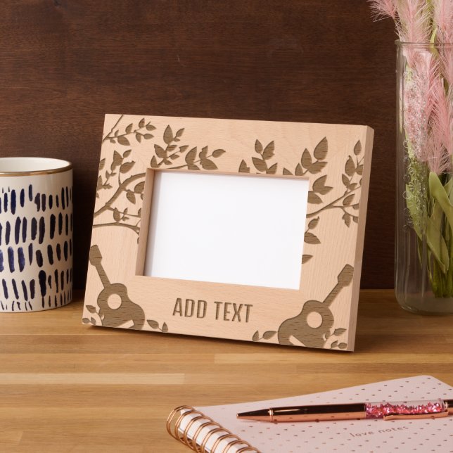 Custom 6" x 4" Landscape, FrameStyle: natural Engr Etched Frames (Left)