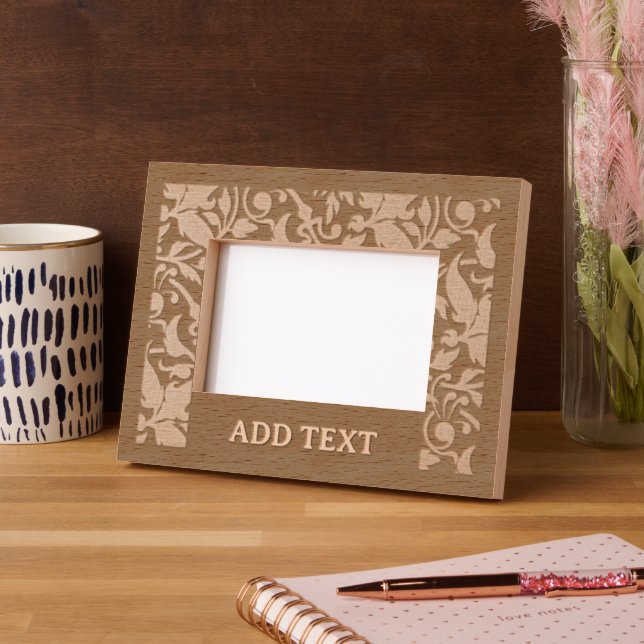 Custom 6" x 4" Landscape, FrameStyle: natural Etched Frames (Left)