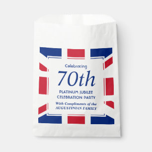 Custom 70th Platinum Jubilee Union Jack Favour Bags