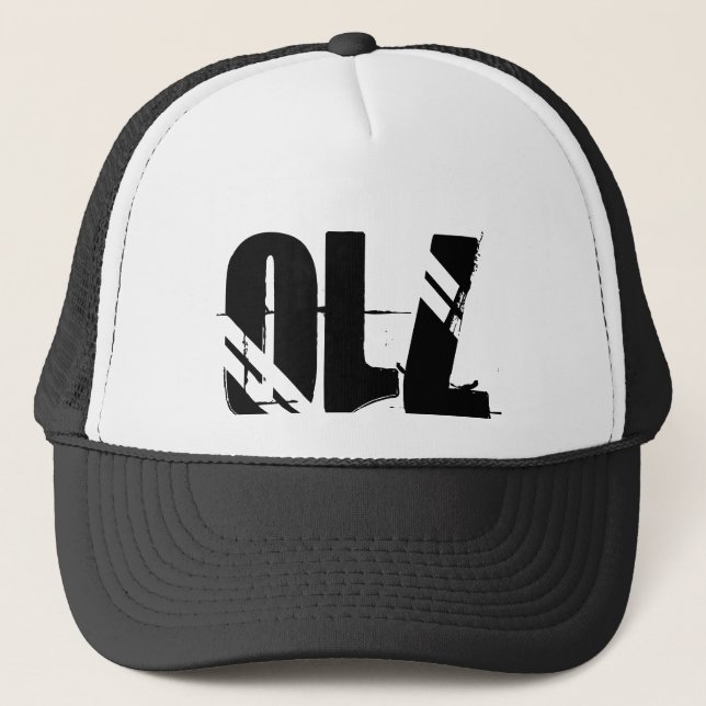 custom 710 oiL shrt for all you slicksters Trucker Hat (Front)