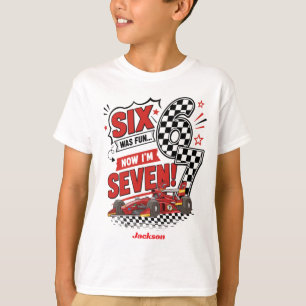 Custom 7th Birthday  Pit Crew Tees for Cars Shirt