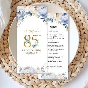 Custom 85th Birthday Party Menu