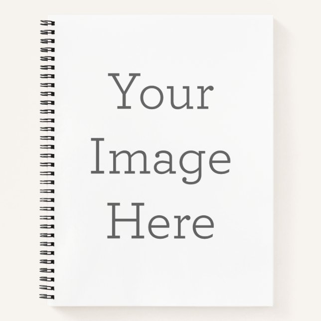 21.59 cm x  27.94 cm  Deluxe Spiral Notebook (Front)