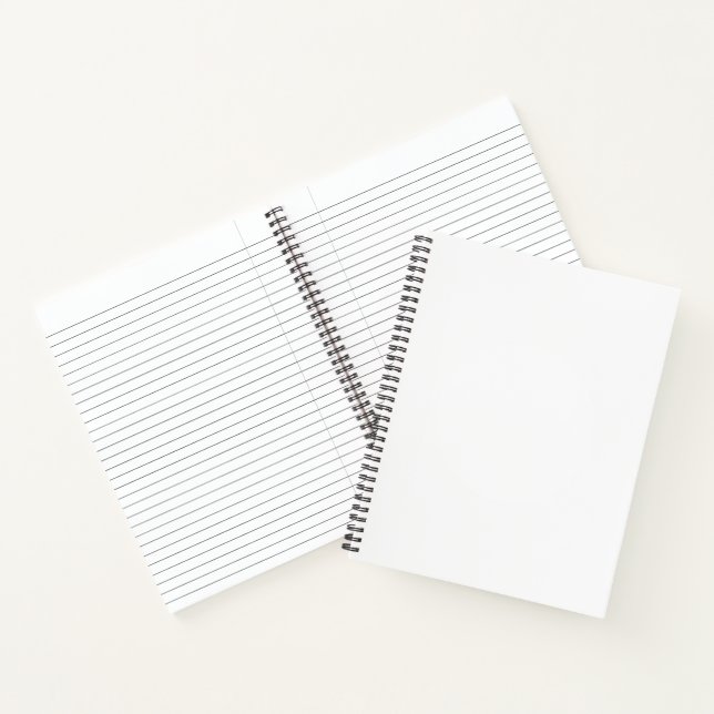 Custom 8.5" x 11" Spiral Notebook (Inside)