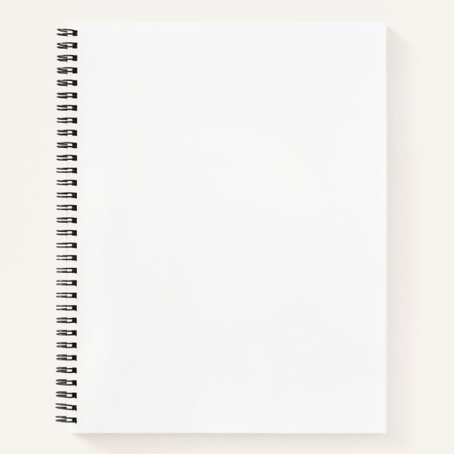 Custom 8.5" x 11" Spiral Notebook (Front)