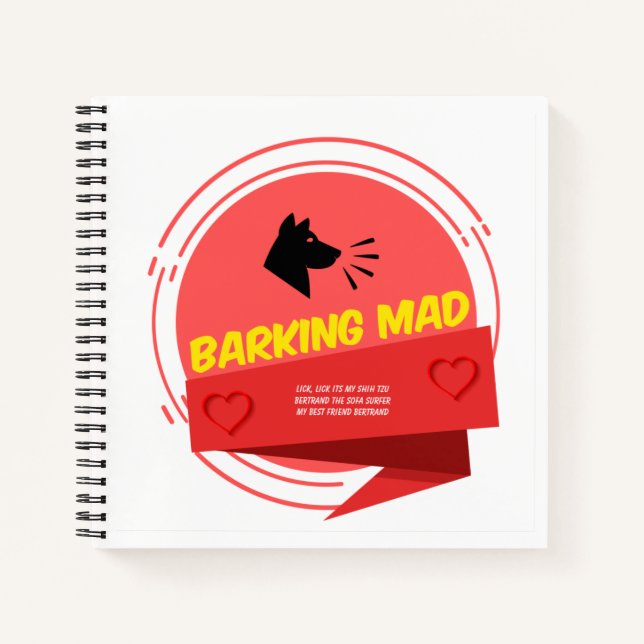 Custom 8.5" x 8.5" Spiral Notebook (Front)