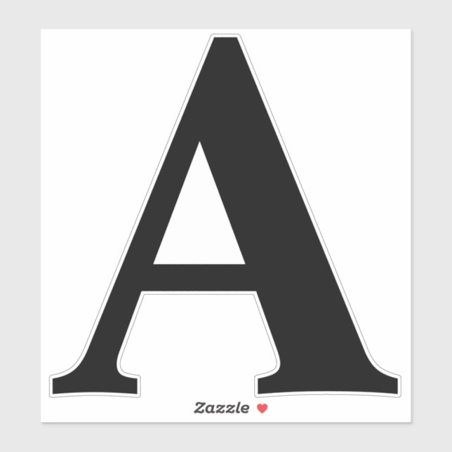Custom 8 Inch Large Adhesive Letter (Sheet)