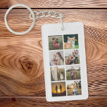 Custom 8 Photo Collage<br><div class="desc">Create your own personalised photo collage keychain. Simply add your favourite 8 photos for a custom photo keychain.</div>