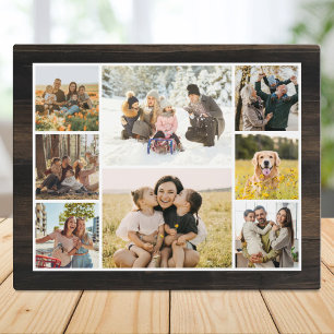 Custom 8 Photo Collage Plaque