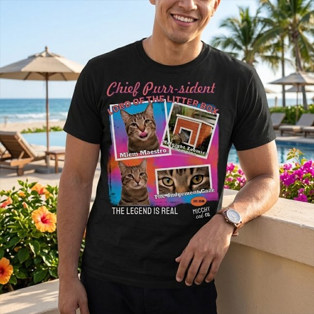 Custom 90s Bootleg Pet Photo Collage T-Shirt  (Creator Uploaded)