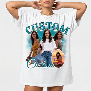 Custom 90s Bootleg Rap Photo Collage, 90s Vintage  T-Shirt