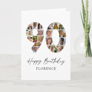 Custom 90th Birthday Photo Memory Card