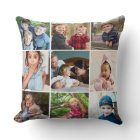 Custom 9 Photo Collage Family Quote Rustic Wood