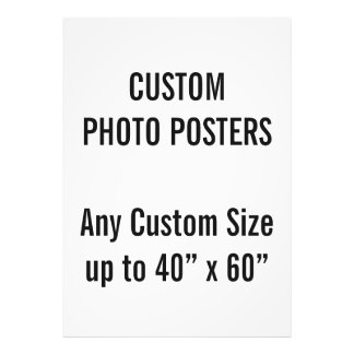Custom A0 Photo Poster, up to 40” x 60” Print