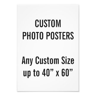Custom A3 Photo Poster, up to 40” x 60” Print