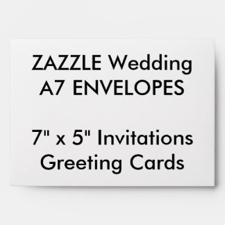 Custom A7 Envelopes 7" x 5" Invitations & Cards