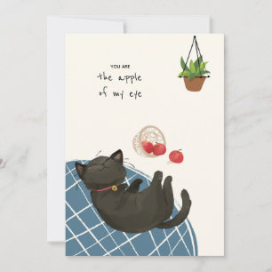 [Custom] A Cat's Day - Apple of my Eye! Thank You Card