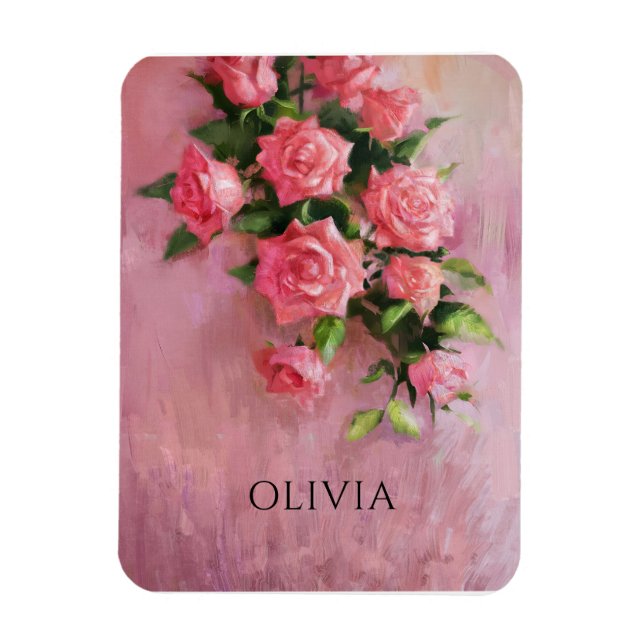 Custom A Dream in Shades of Pink Magnet (Vertical)