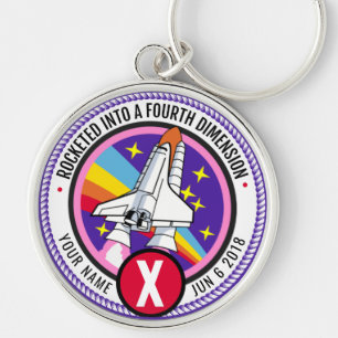 Custom AA Fourth Dimension Recovery Medallion  Key Ring