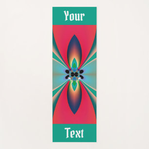 Custom Abstract Art Funky Flower Yoga Mat