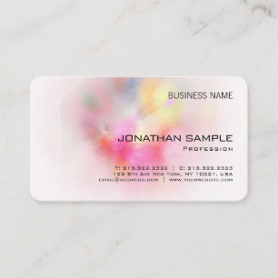 Custom Abstract Artwork Elegant Company Template Business Card