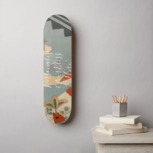 CUSTOM Abstract Japanese Mon Pattern Art Skateboard