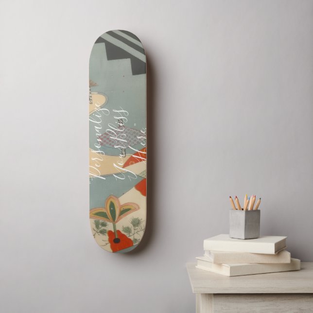CUSTOM Abstract Japanese Mon Pattern Art  Skateboard (Wall Art)