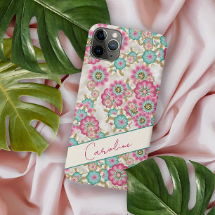 Custom Abstract Japanese Spring Flowers Pattern Case-Mate iPhone Case