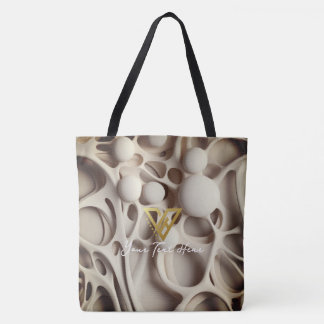 Custom : Abstract Latte Art Personalised Tote Bag