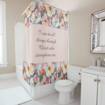 Custom Abstract Pink Roses Bible Quote
