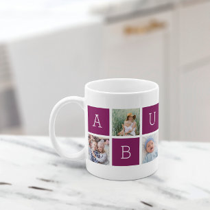 Custom Abuela Grandmother Photo Collage Coffee Mug