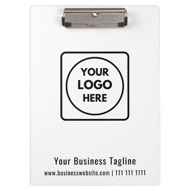 Custom Acrylic Company Logo QR clipboard (Front)