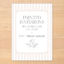 Custom Acrylic Invitations - Wilde Peach Party