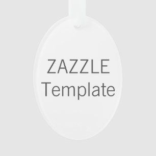 Custom Acrylic OVAL Christmas Tree Ornament