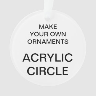 Custom Acrylic ROUND Christmas Tree Ornament