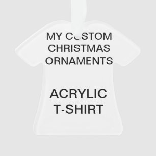 Custom Acrylic T-SHIRT Christmas Tree Ornament