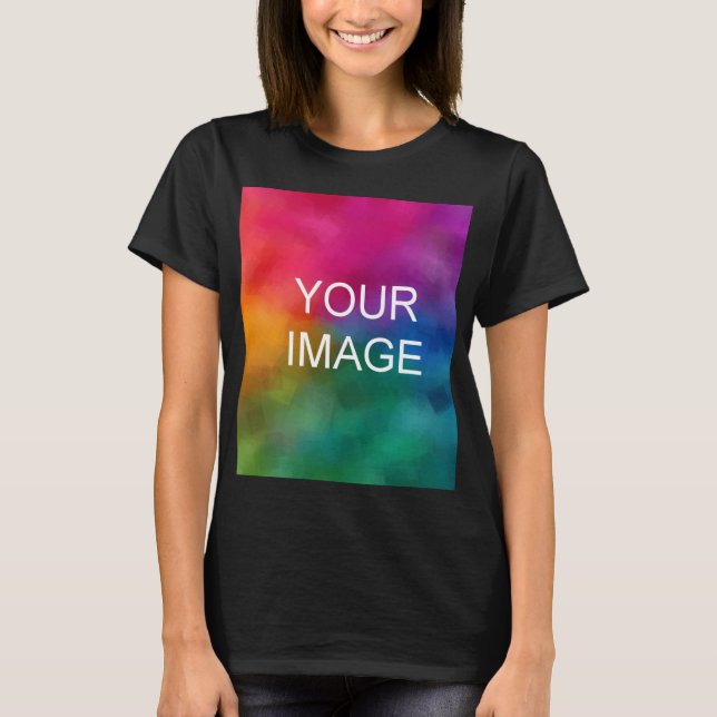 Custom Add Image Logo Here Template Womens T-Shirt (Front)