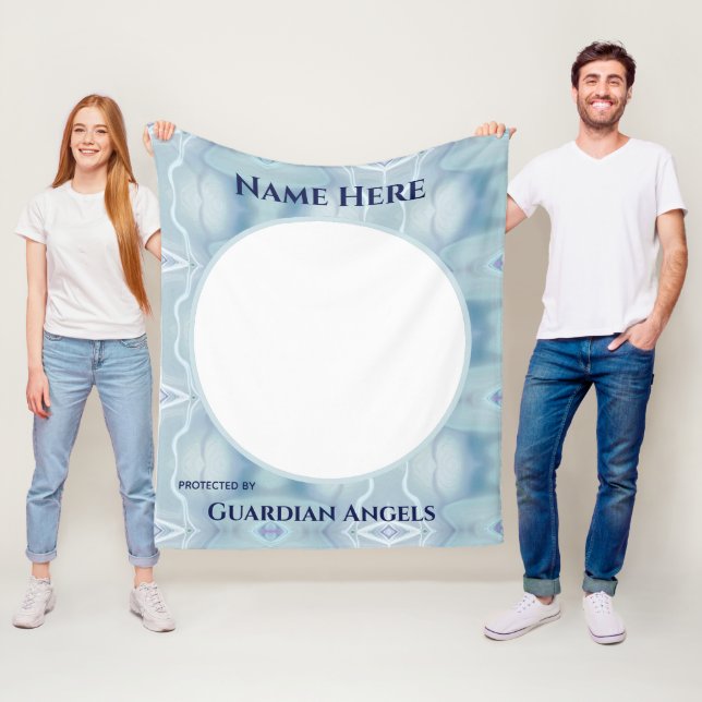 Custom Add Name Guardian Angel Blanket (In Situ)