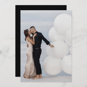 Custom Add Own Photo Image Wedding Save The Date Invitation