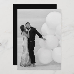 Custom Add Own Photo Image Wedding Save The Date Invitation